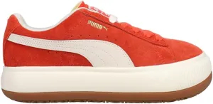 PUMA Womens Suede Mayu Up Perforated Platform Sneakers Shoes Casual - Red - Size 9.5 D