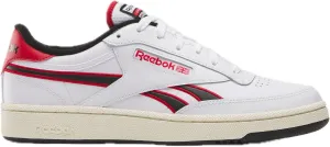 Reebok Unisex Club C Revenge Sneaker, White/Vector Red/Black, 6.5 US Men