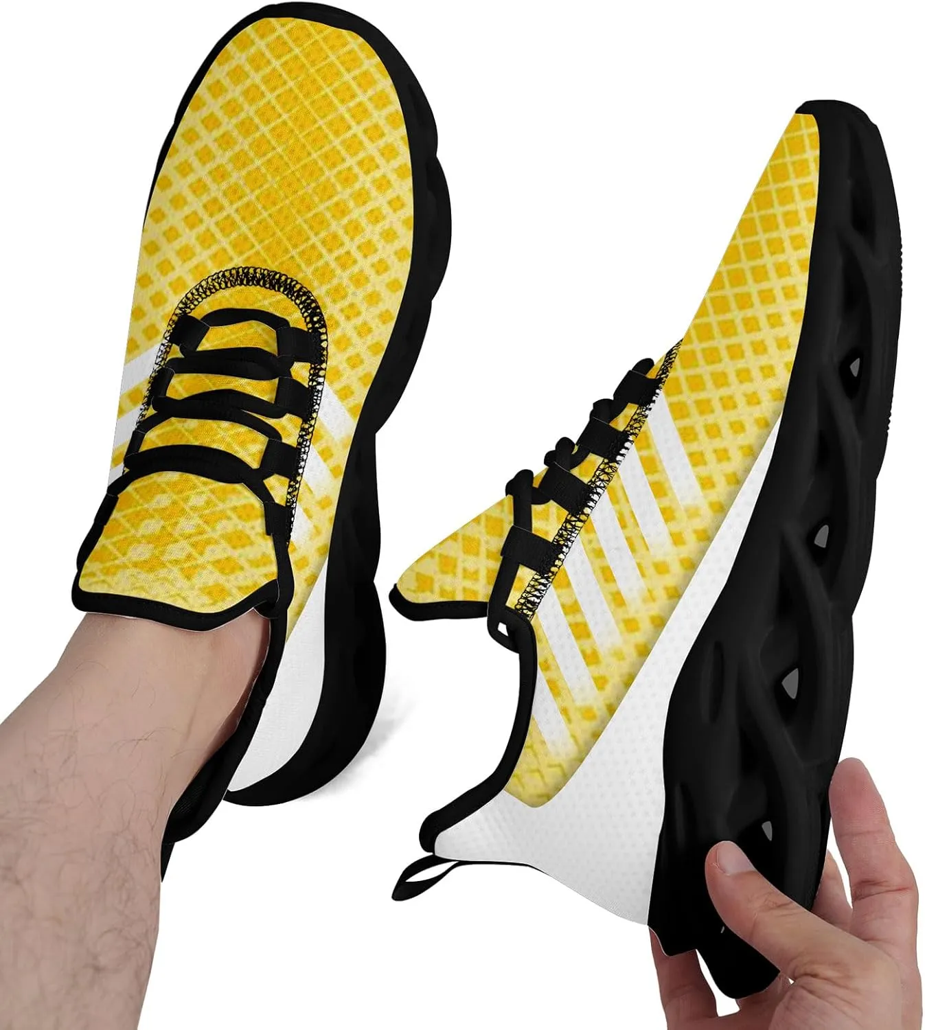 Running Shoes Fashion Sneakers Lightweight Cushion Sports Walking Shoes Casual Comfortable Tennis Athletic Trainers for Men Women