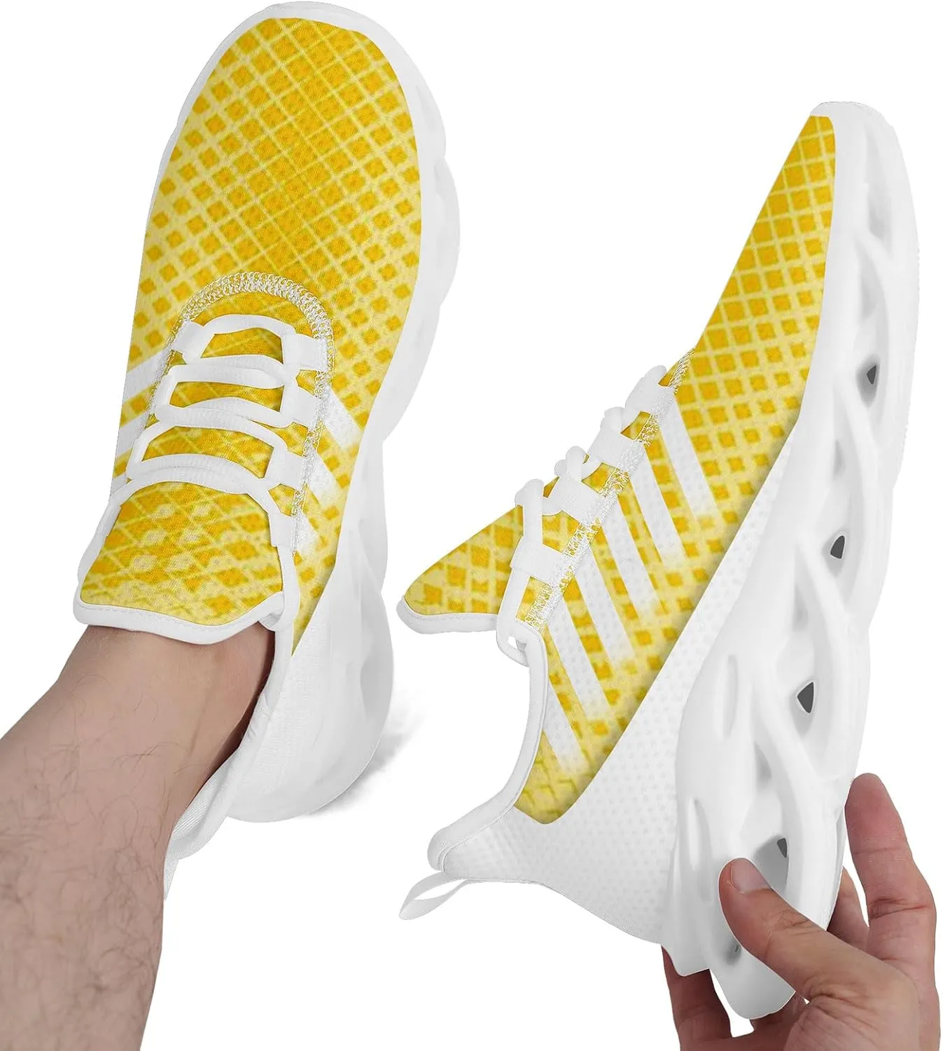 Running Shoes Fashion Sneakers Lightweight Cushion Sports Walking Shoes Casual Comfortable Tennis Athletic Trainers for Men Women