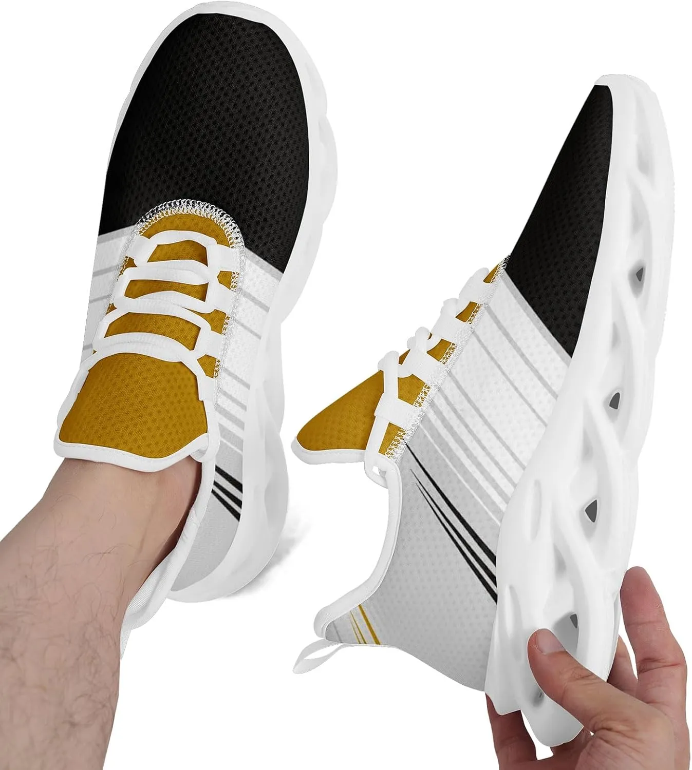Running Shoes Fashion Sneakers Lightweight Cushion Sports Walking Shoes Casual Comfortable Tennis Athletic Trainers for Men Women