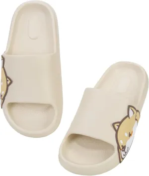 Sandals for Girls and Boys,Mens Slippers Sandals for Women,EVA Anti-Slip Indoor & Outdoor Kids Slippers Smile Face Open Toe Spa Bath Pool Gym House Casual Shower Shoes