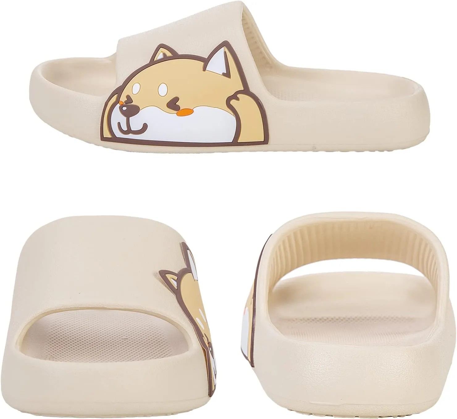Sandals for Girls and Boys,Mens Slippers Sandals for Women,EVA Anti-Slip Indoor & Outdoor Kids Slippers Smile Face Open Toe Spa Bath Pool Gym House Casual Shower Shoes