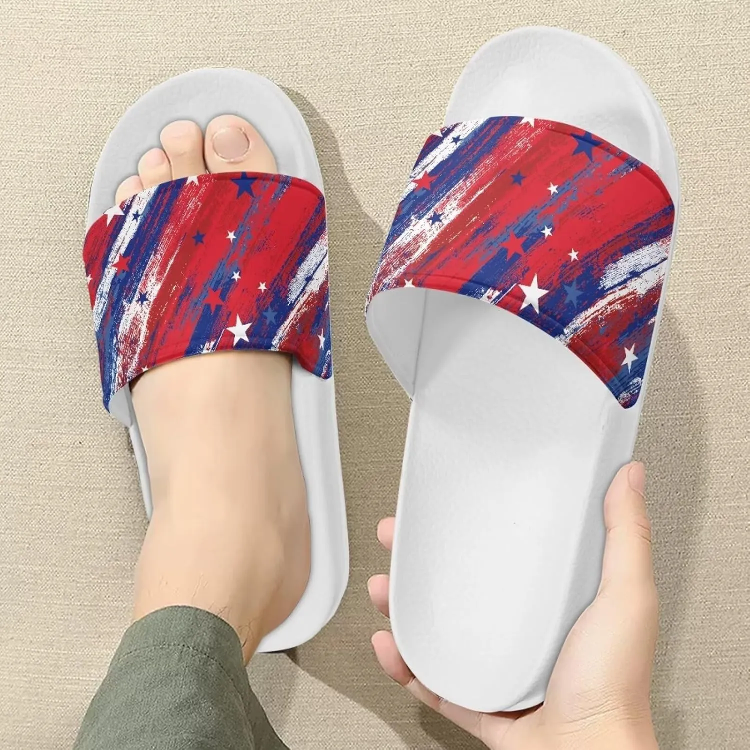 Sandals Slides for Women Fashion Summer Slippers Casual Beach Slides Non Slip Bathroom Slide Shoes