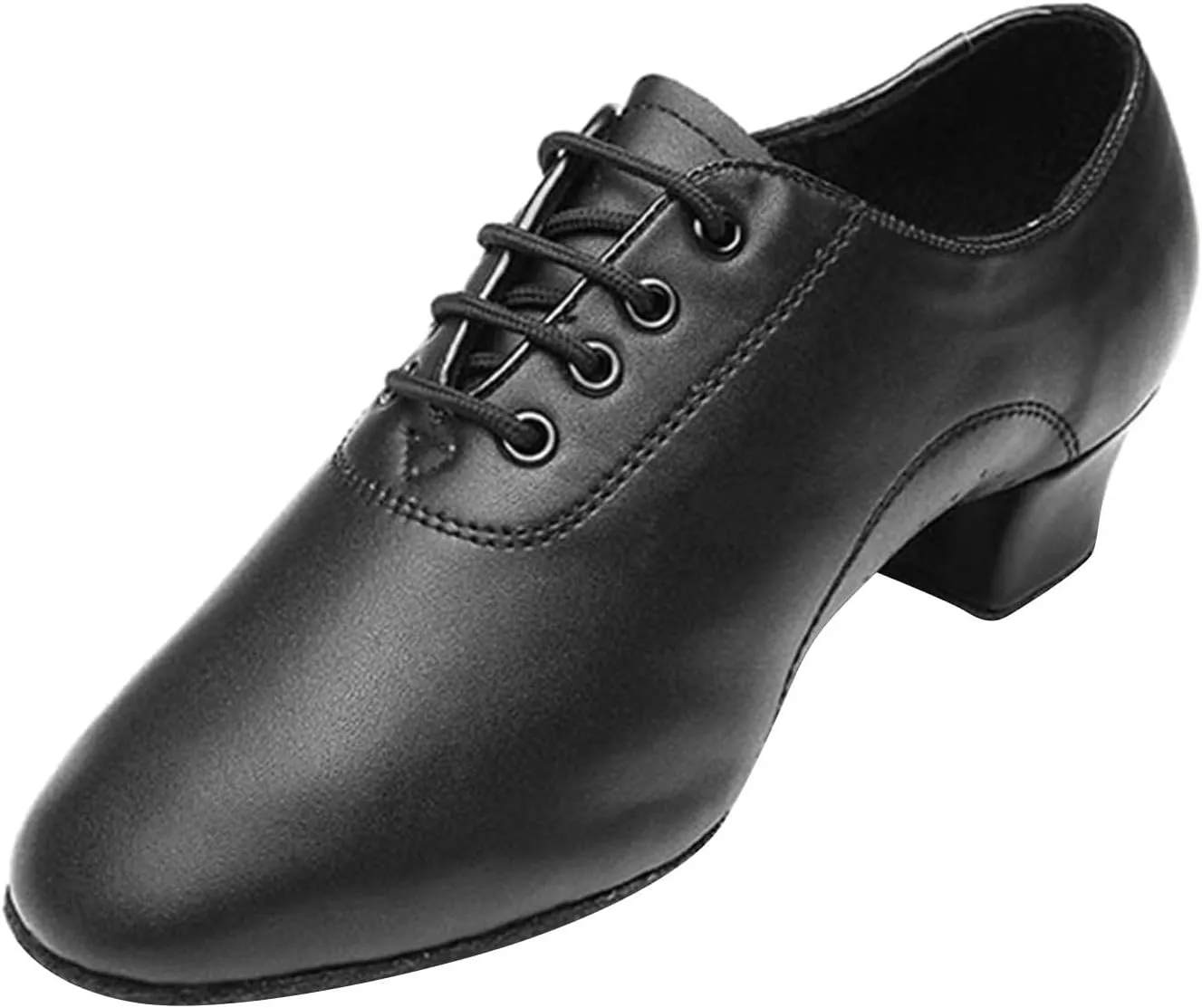 Shoes Boys Modern Dance Shoes Prom Ballroom Latin Dance Shoes Solid Color Lace Up Boys Snow Boots Size 12 (Black, 35)