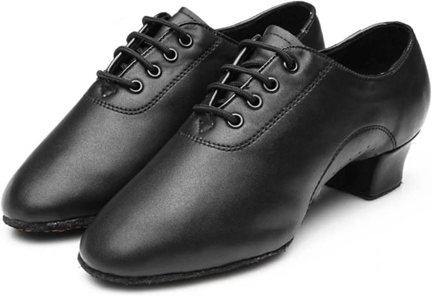 Shoes Boys Modern Dance Shoes Prom Ballroom Latin Dance Shoes Solid Color Lace Up Boys Snow Boots Size 12 (Black, 35)