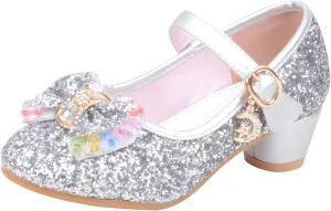 Shoes for Girls, 5-13 Years Infant Kids Baby Girls Pearl Crystal Bling Bowknot Single Princess Shoes Sandals