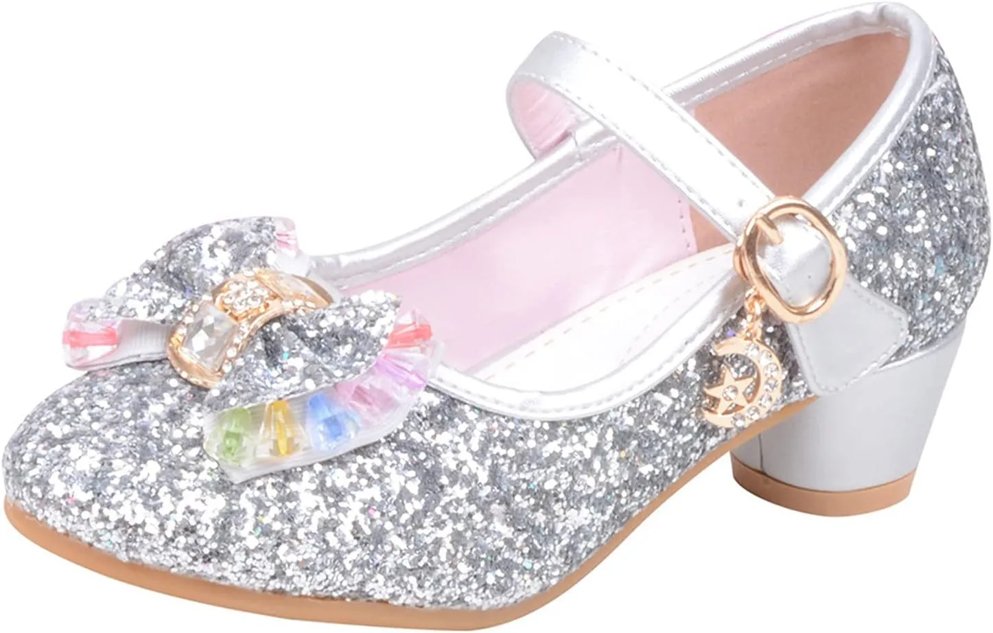 Shoes for Girls, 5-13 Years Infant Kids Baby Girls Pearl Crystal Bling Bowknot Single Princess Shoes Sandals