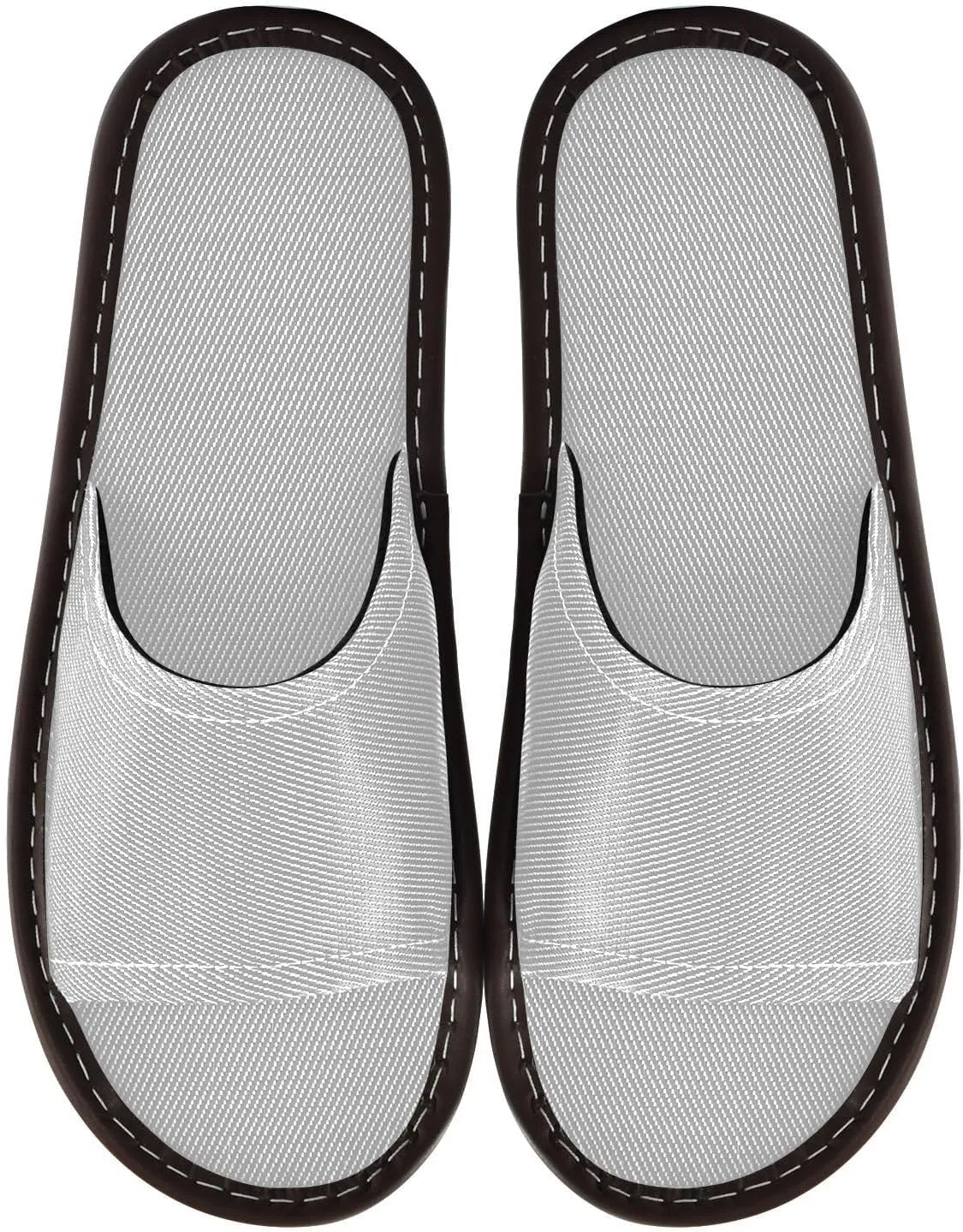 Silver Grey Women Men's Casual Shower Slippers Summer Slides Sandals for Home Outdoor Indoor