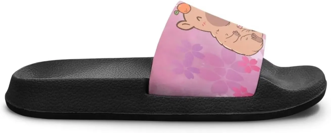 Slide Sandals for Girls Lightweight Summer Slippers Suitable Beach, Pool