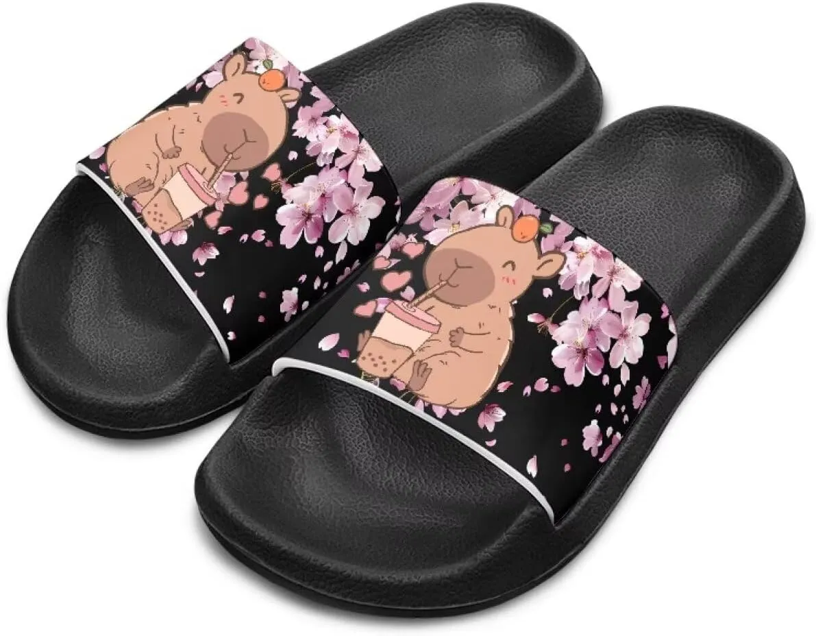 Slides for Kids Summer Slippers Lightweight Beach Sandals for Teen Girls