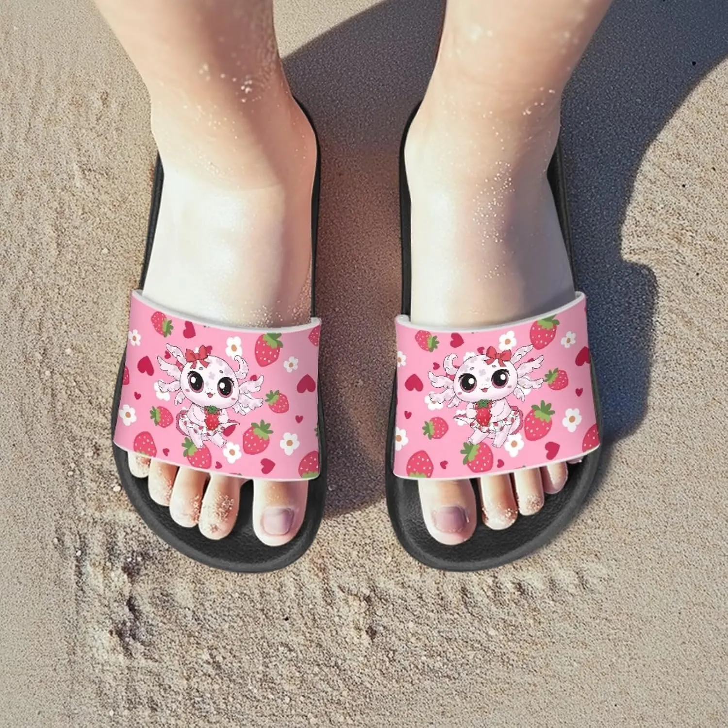 Slides for Kids Summer Slippers Lightweight Beach Sandals for Teen Girls