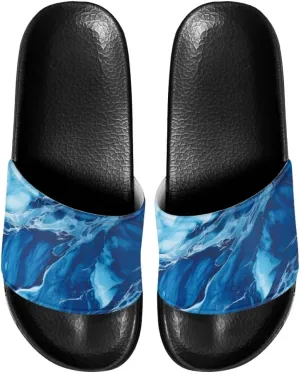 Slides for Women Men Pillow Slippers Non-Slip Bathroom Shower Sandals Soft EVA Sole Indoor and Outdoor Slides