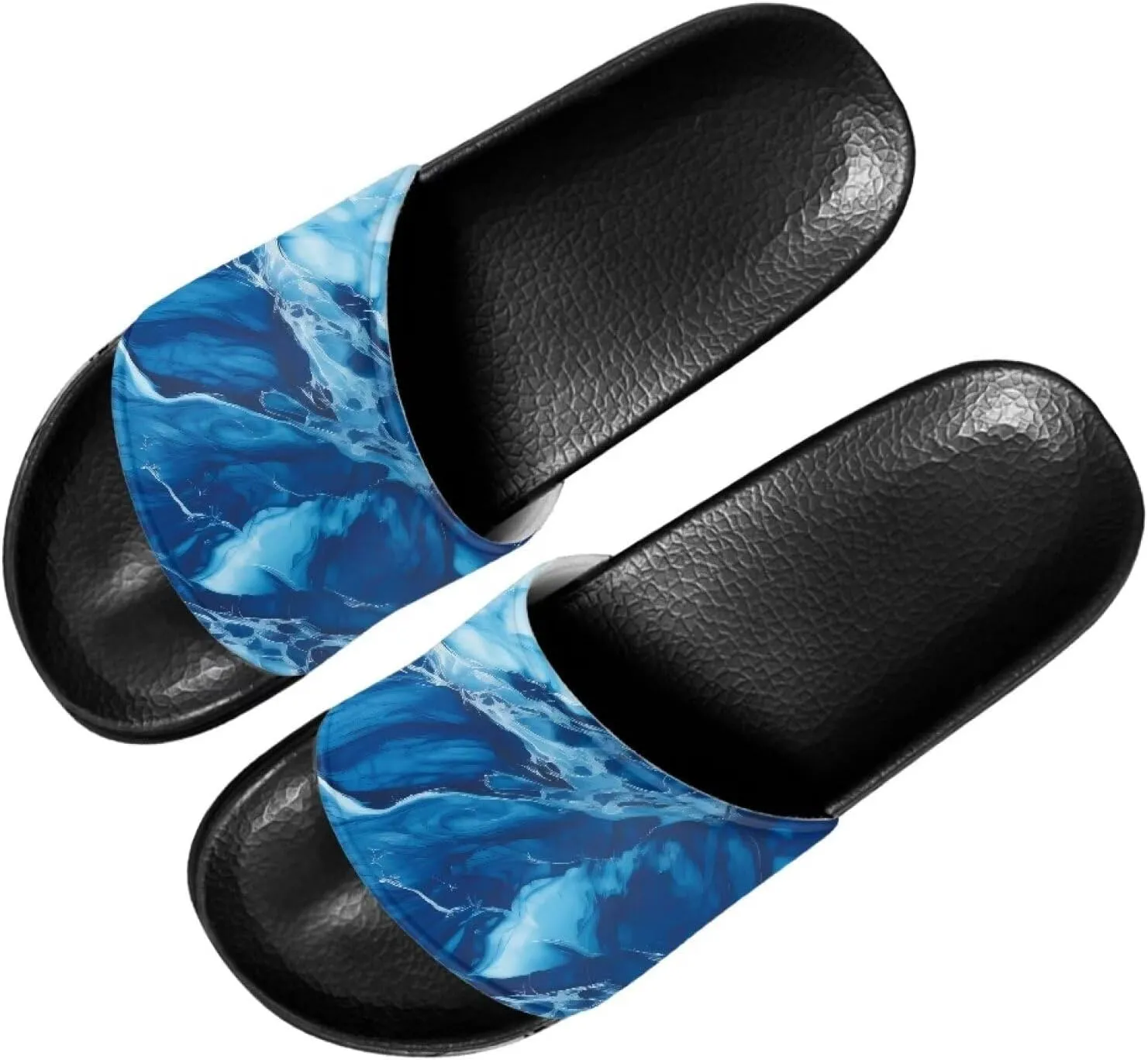 Slides for Women Men Pillow Slippers Non-Slip Bathroom Shower Sandals Soft EVA Sole Indoor and Outdoor Slides