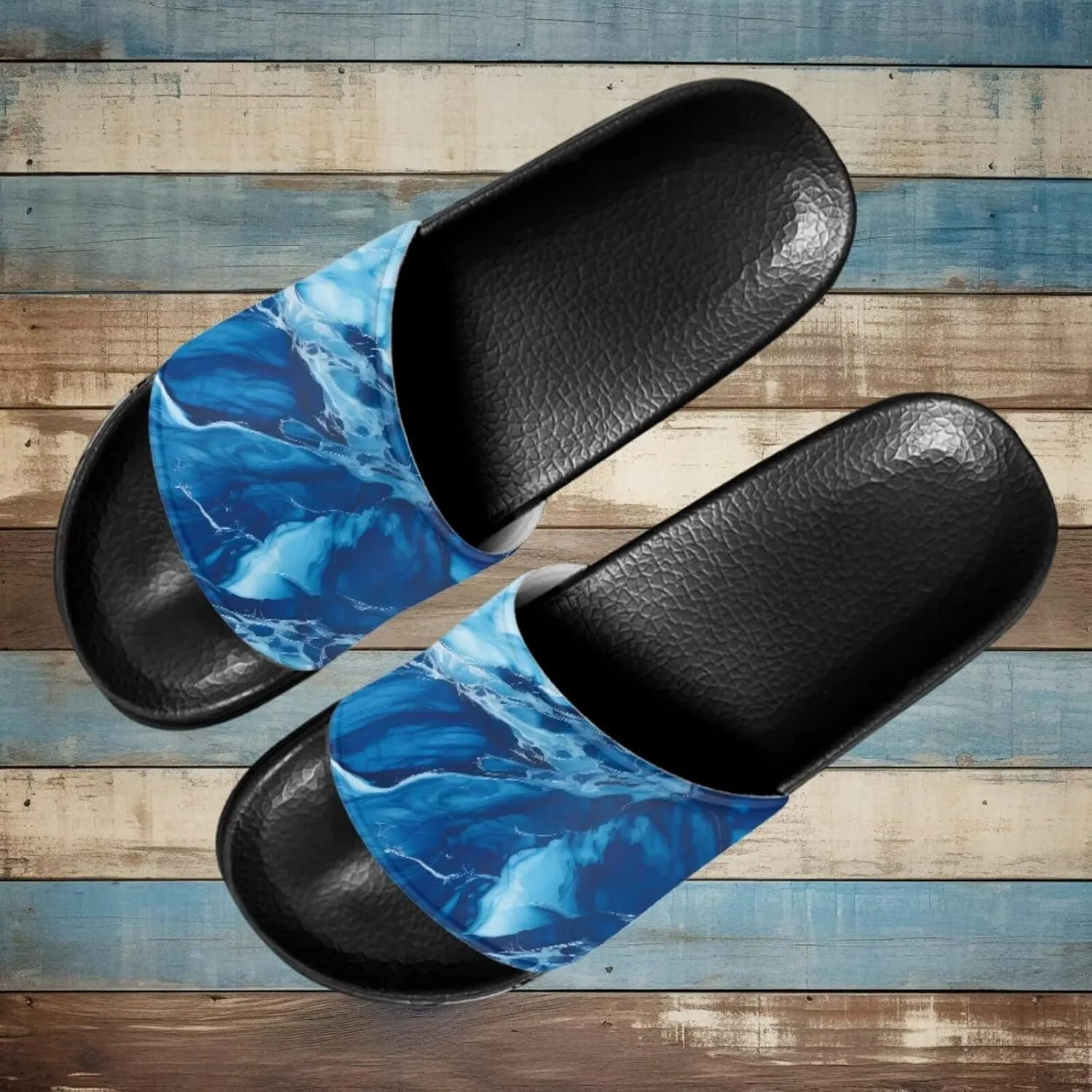 Slides for Women Men Pillow Slippers Non-Slip Bathroom Shower Sandals Soft EVA Sole Indoor and Outdoor Slides
