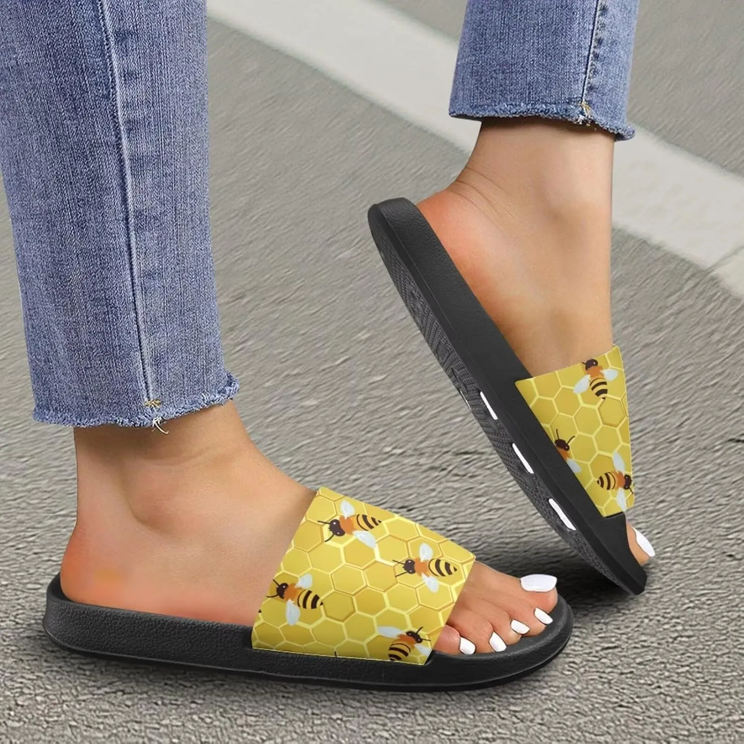 Slides Sandals Pillow House Flat Shoes Womens Shower Slippers Bathroom Anti Slip EVA Indoor Sandal Lightweight Summer Beach Slipper