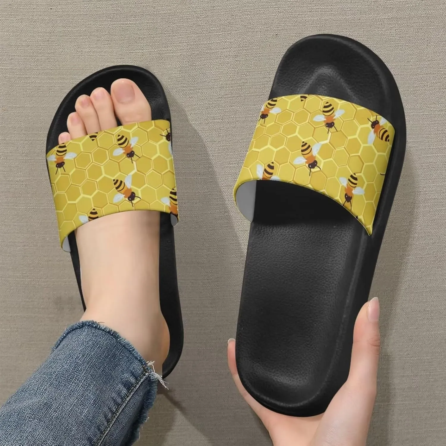 Slides Sandals Pillow House Flat Shoes Womens Shower Slippers Bathroom Anti Slip EVA Indoor Sandal Lightweight Summer Beach Slipper
