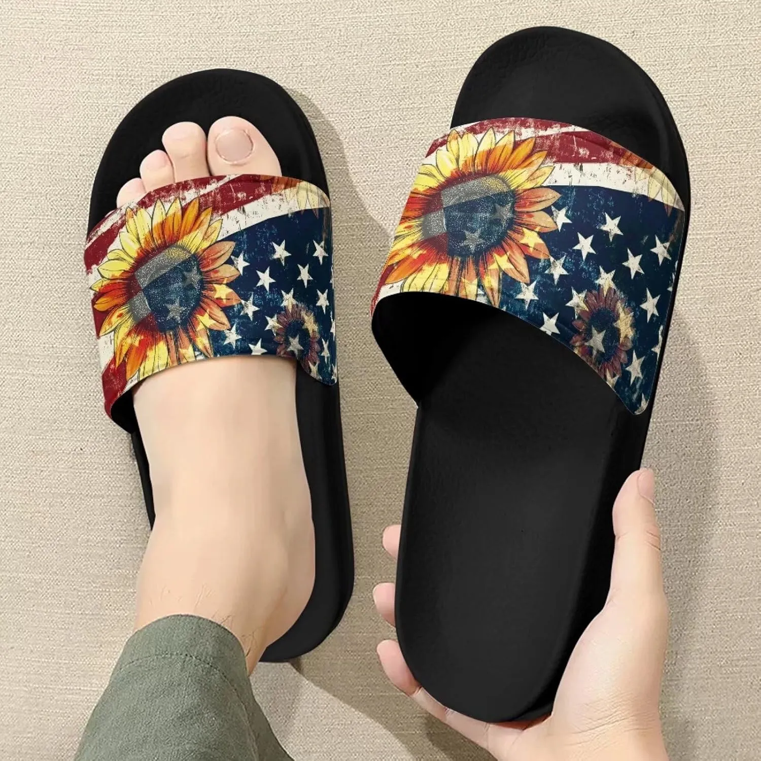 Slippers for Women and Men, Pillow House Slippers Shower Shoes Indoor Slides Bathroom Sandals