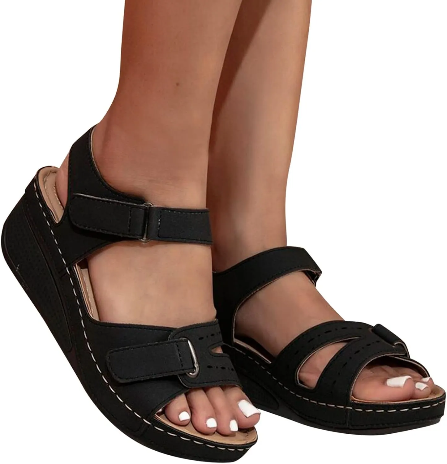 Soft & Stylish Wedge Sandals for Effortless Comfort 2025 Breathable Orthopedic Walking Platform Sandals Women Wide Sandal