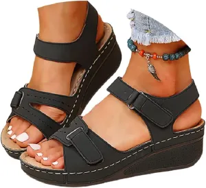 Soft & Stylish Wedge Sandals for Effortless Comfort 2025 Breathable Orthopedic Walking Platform Sandals Women Wide Sandal