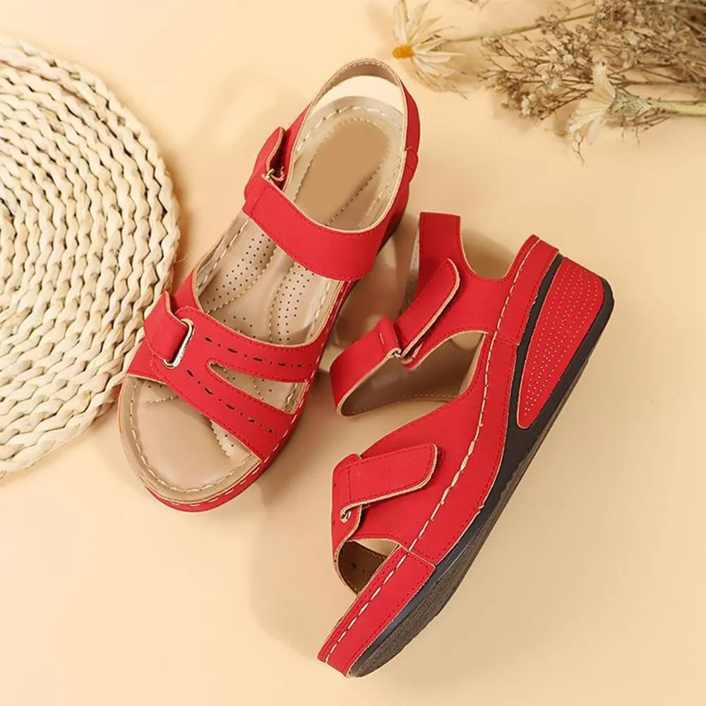 Soft & Stylish Wedge Sandals for Effortless Comfort 2025 Leather Orthopedic Walking Platform Sandals Women