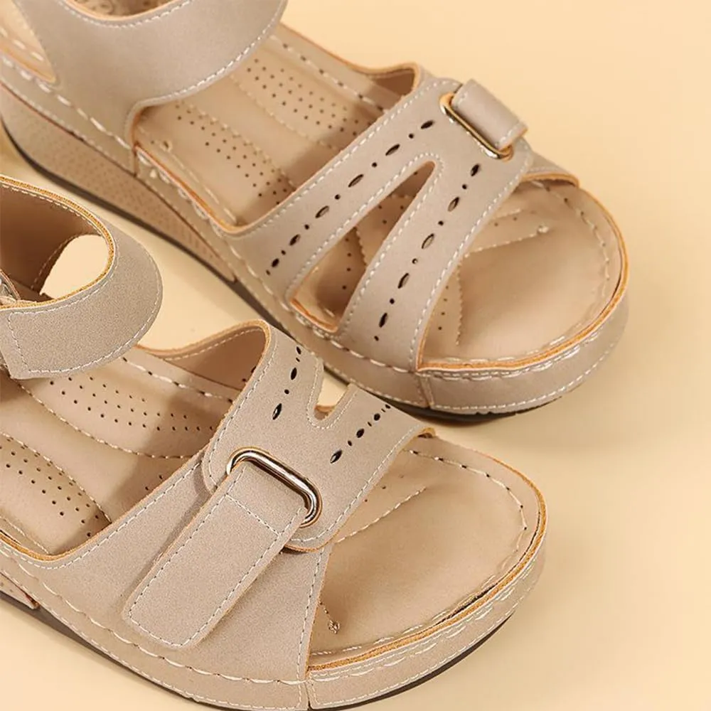 Soft & Stylish Wedge Sandals for Effortless Comfort 2025 Leather Orthopedic Walking Platform Sandals Women