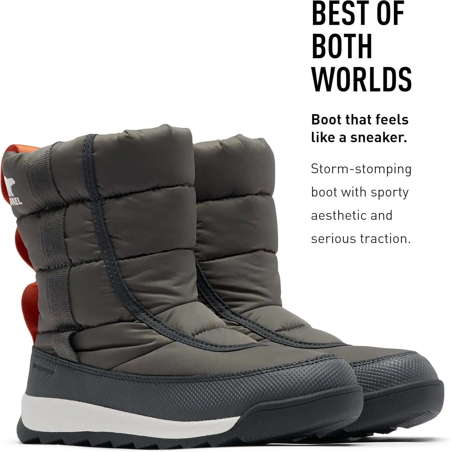Sorel Unisex Youth Whitney II Puffy Mid Waterproof Boots