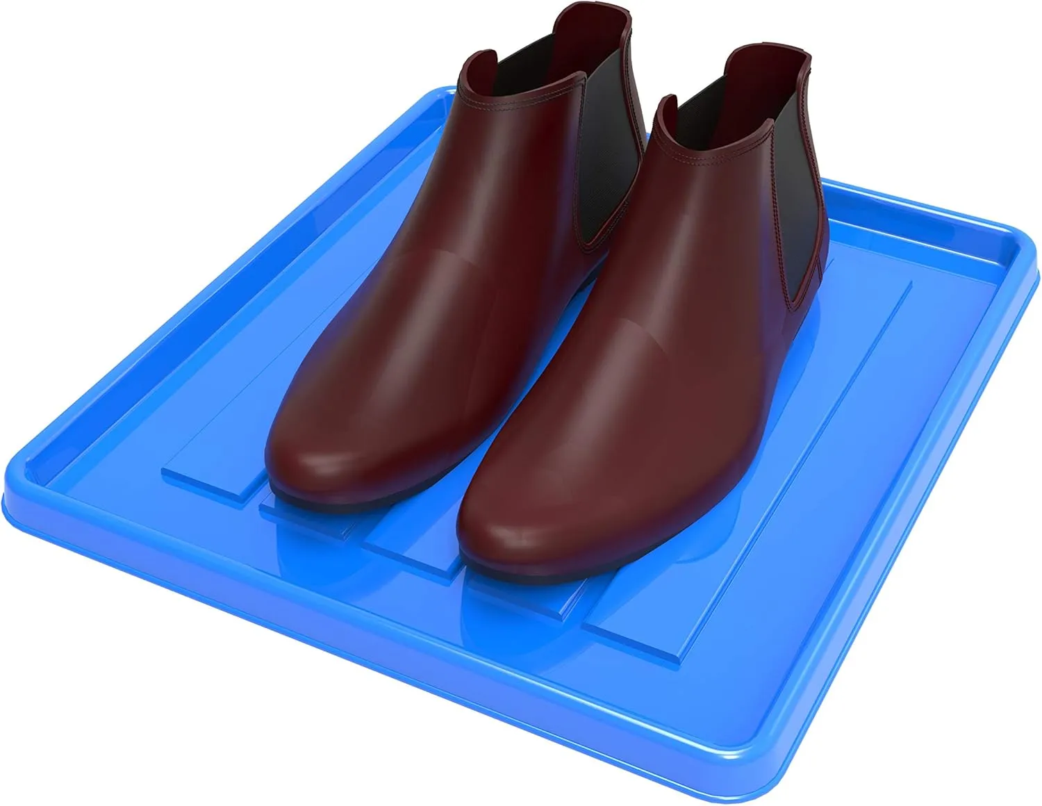 Storex School Locker - Office Cubicle Mini Boot and Shoe Tray, 12-3/8 x 11 x 7/8 Inches, Blue, 18-Pack (00804A18C)