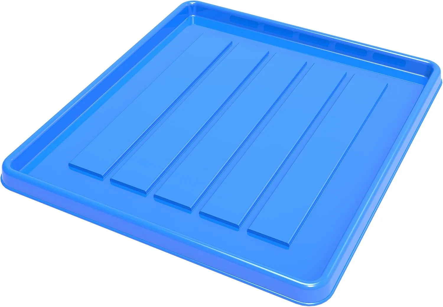 Storex School Locker - Office Cubicle Mini Boot and Shoe Tray, 12-3/8 x 11 x 7/8 Inches, Blue, 18-Pack (00804A18C)