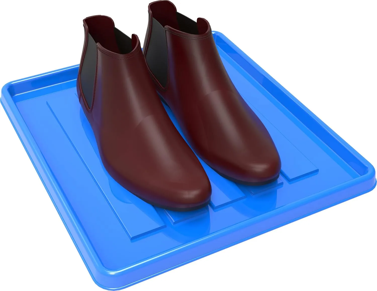 Storex School Locker - Office Cubicle Mini Boot and Shoe Tray, 12-3/8 x 11 x 7/8 Inches, Blue, 18-Pack (00804A18C)