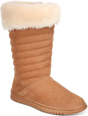 Style & Co. Womens Novaa Suede Winter & Snow Boots Brown 7 Medium (B,M)