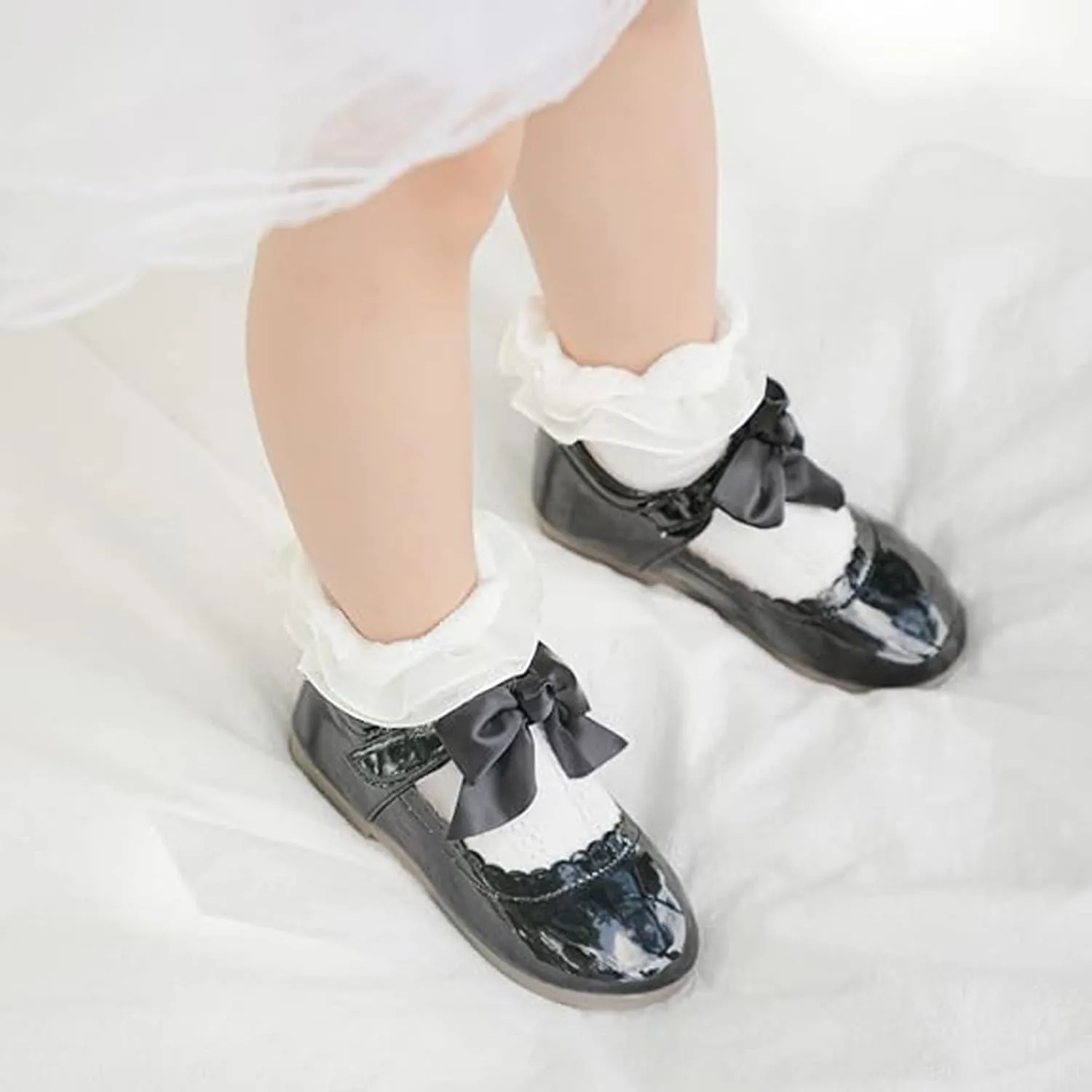 Stylein Toddler Baby Girl's Dress Shoes Ballerina Wedding Party Princess Mary Jane Flats