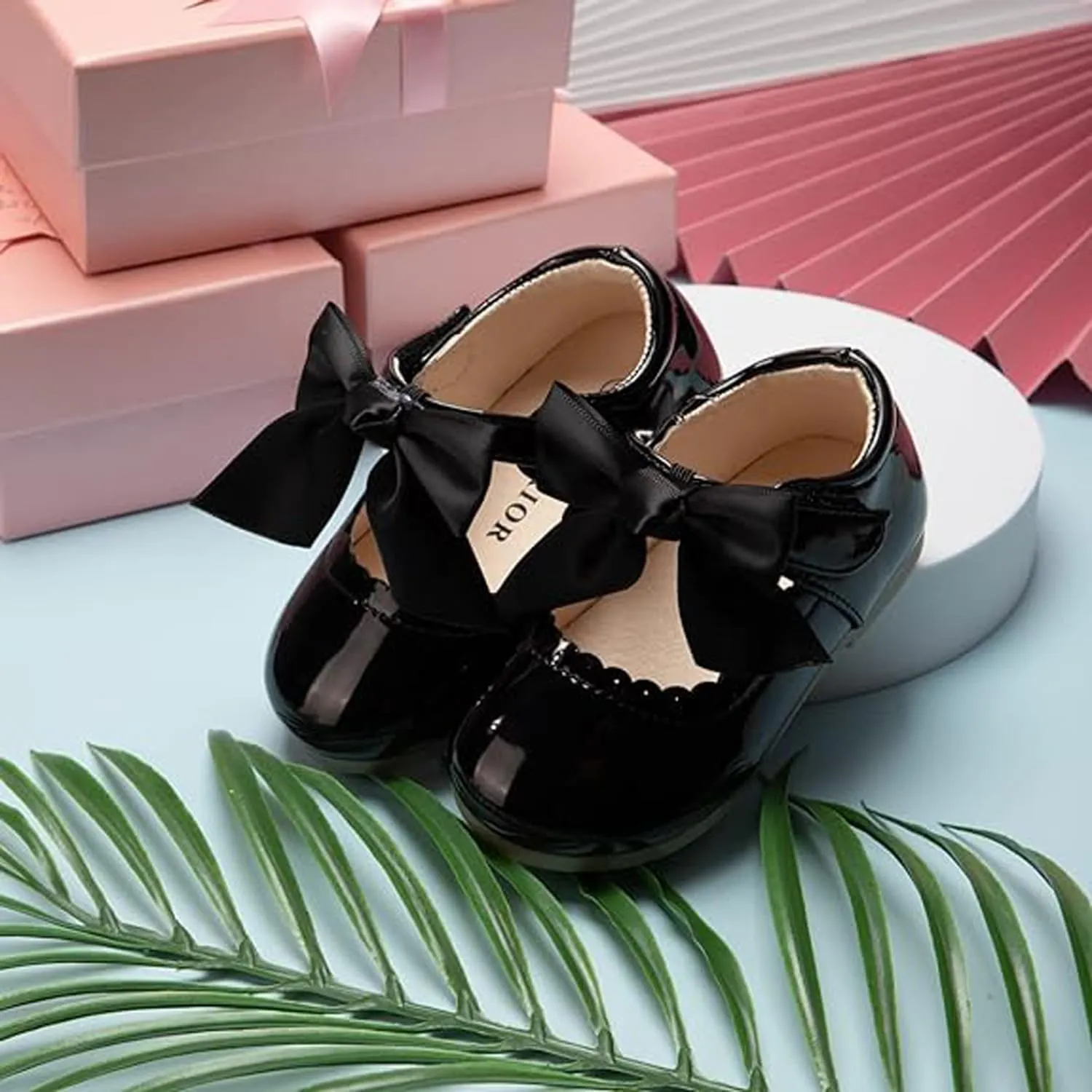 Stylein Toddler Baby Girl's Dress Shoes Ballerina Wedding Party Princess Mary Jane Flats