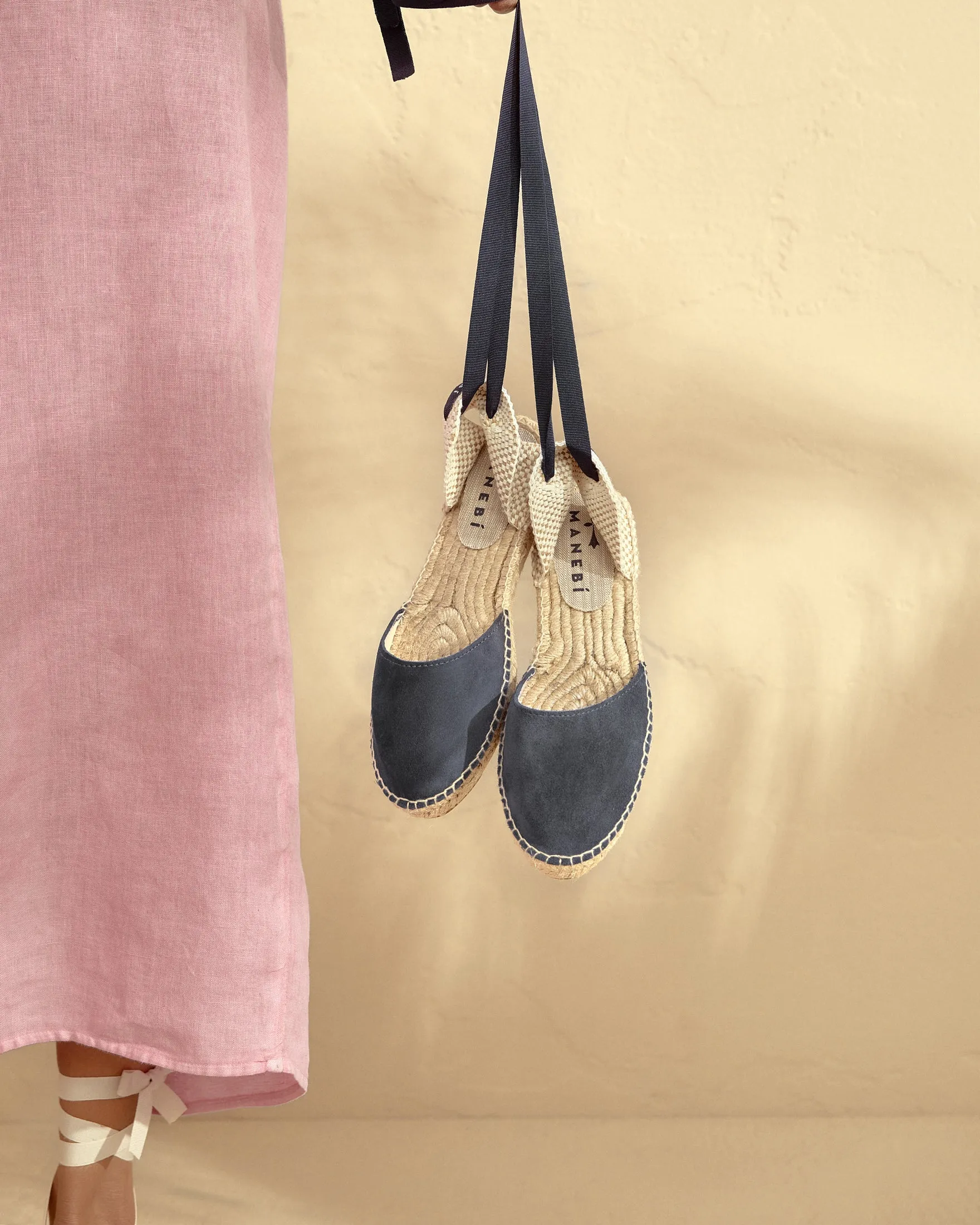 Suede Flat Valenciana Espadrilles - K15P0 - Hamptons Patriot Blue