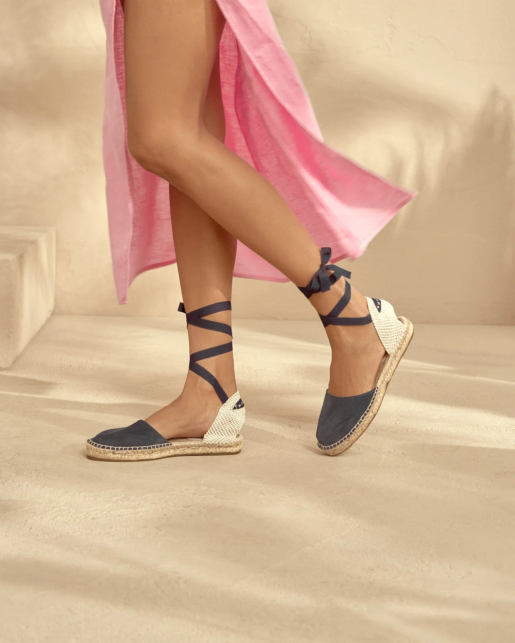 Suede Flat Valenciana Espadrilles - K15P0 - Hamptons Patriot Blue