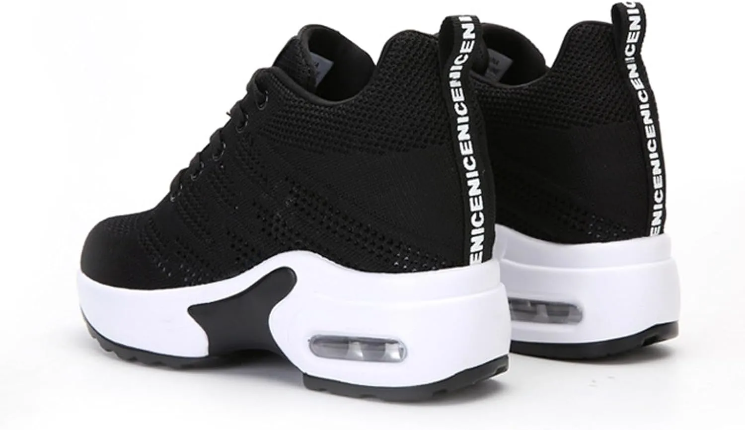 Summer New Hollow Mesh Breathable Inner Height Sports Shoes Women's Shoes Slope with Casual Travel Shoes Water Shoes Without