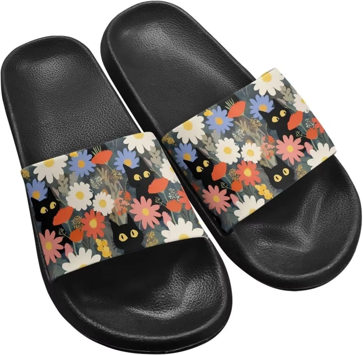 Summer Slide for Women Slip on Sandals Lightweight Cloud Soft Slippers Non-Slip Shower Slipper SizeUS 5-12.5