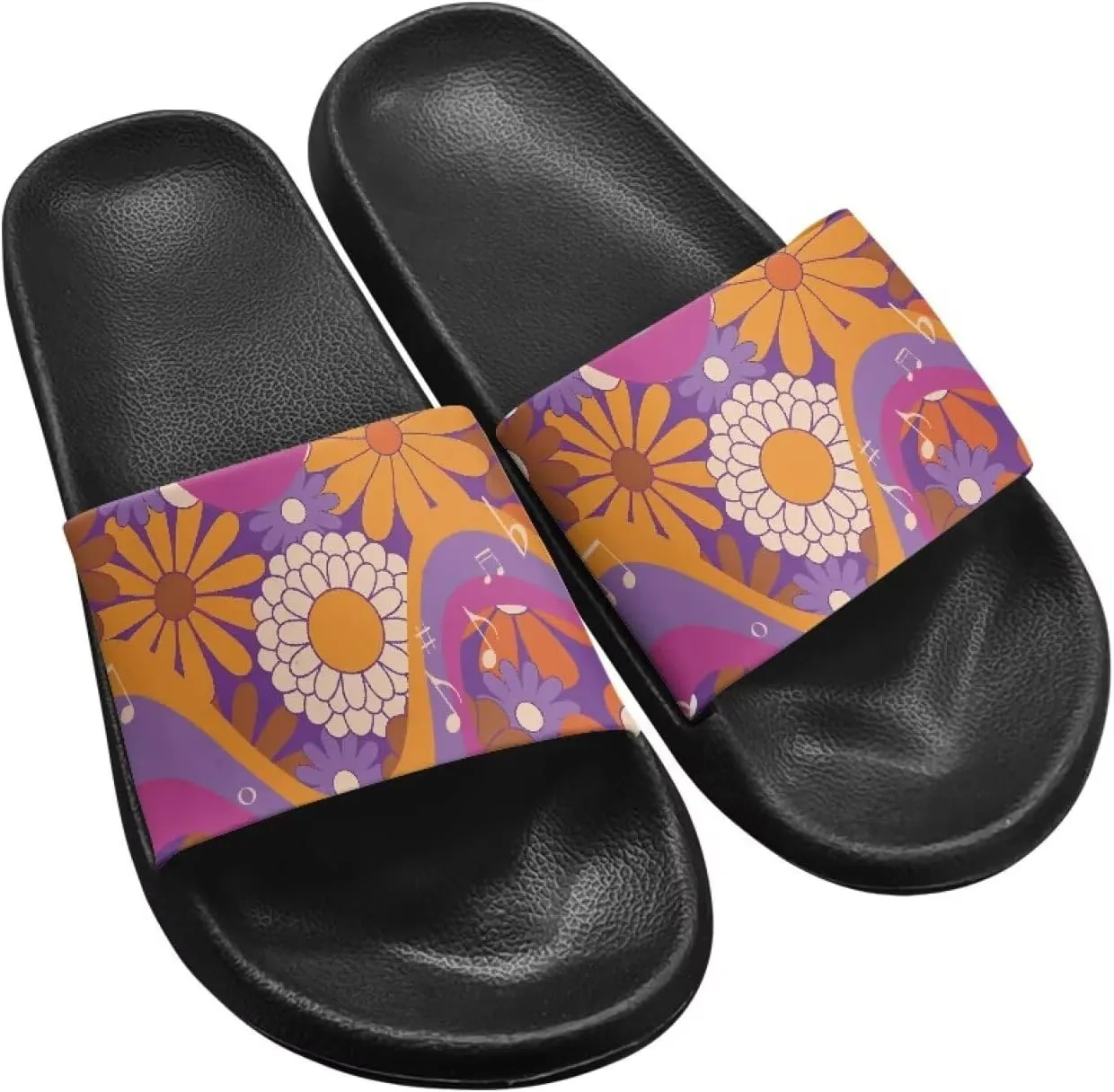 Summer Slide for Women Slip on Sandals Lightweight Cloud Soft Slippers Non-Slip Shower Slipper SizeUS 5-12.5