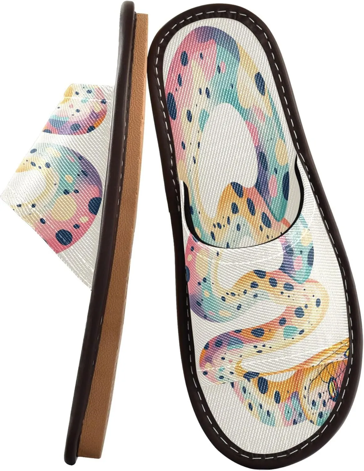 Summer Slipper Snake Bot Graphic White Indoor House Men Women Quick Drying Slippers