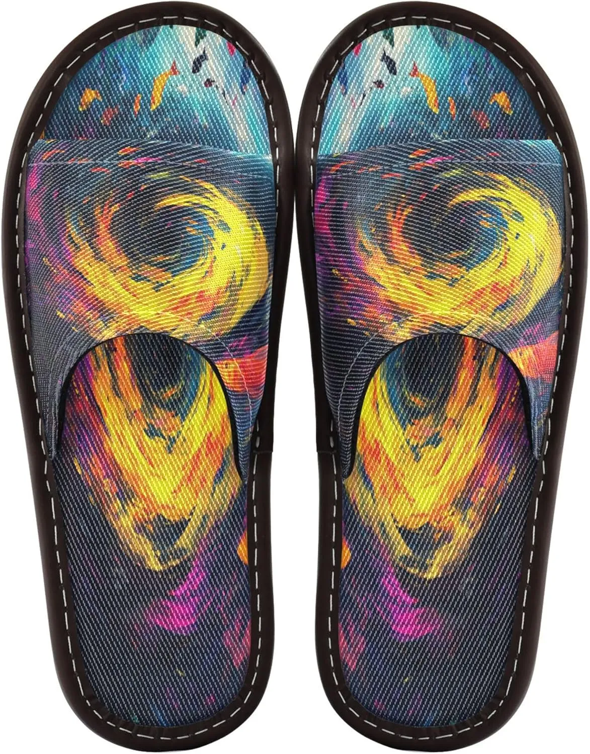 Summer Slipper Tornado Storm Oil Painting Indoor House Men Women Quick Drying Slippers