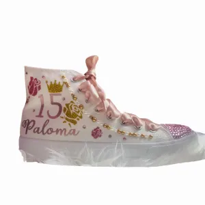 Sweet 15- Mis 15 - Personalized Sneakers-Quinceañera Shoes (5)