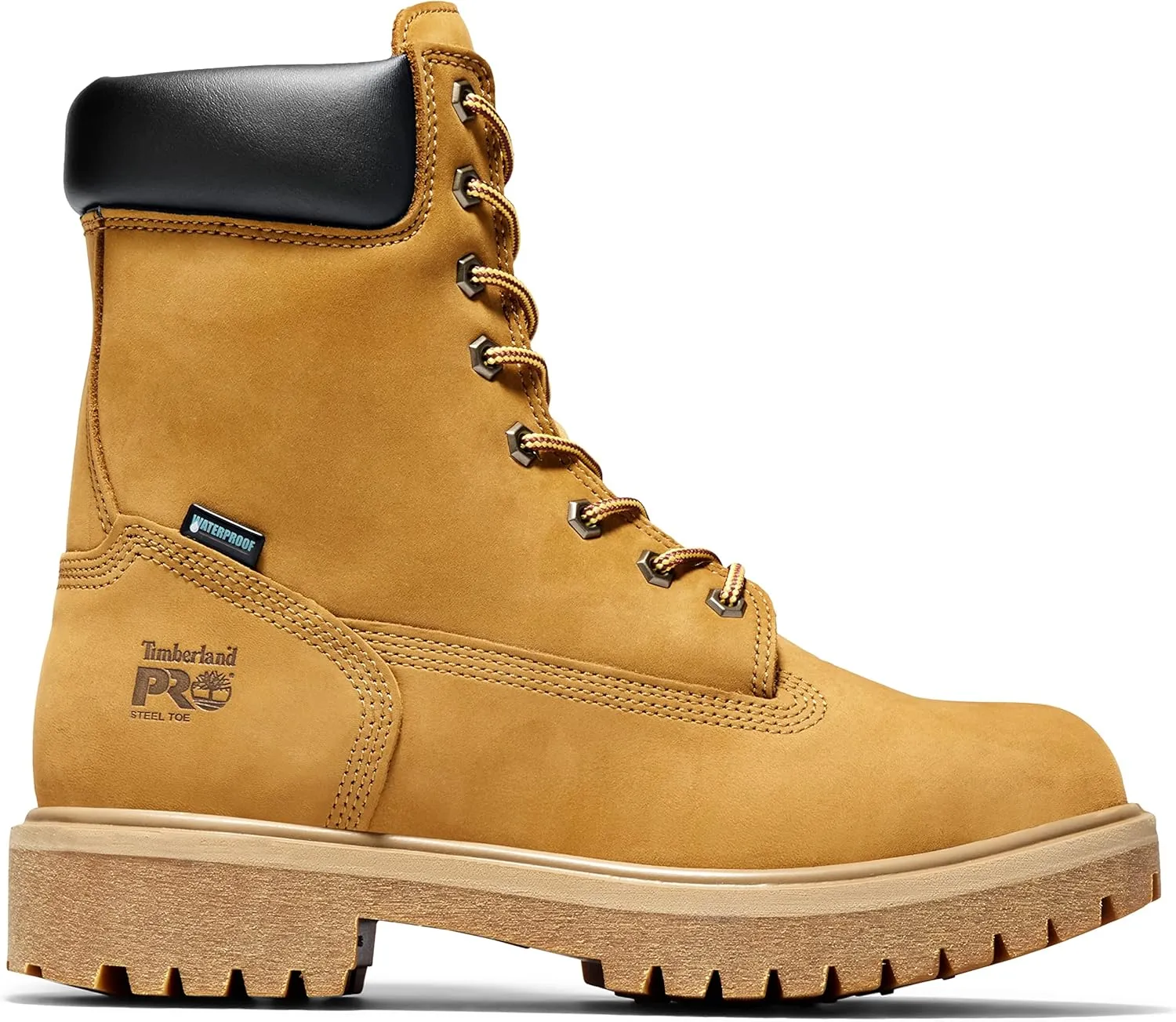 Timberland PRO mens Direct Attach 8 Inch Steel Safety Toe Insulated Waterproof Industrial Work Boot