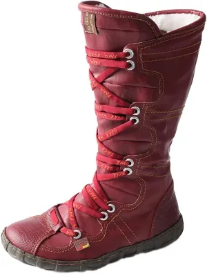 TMA EYES Women’s Snow Boots Calf Boots for Ladies with Faux Fur lining Lace up and side Zipper