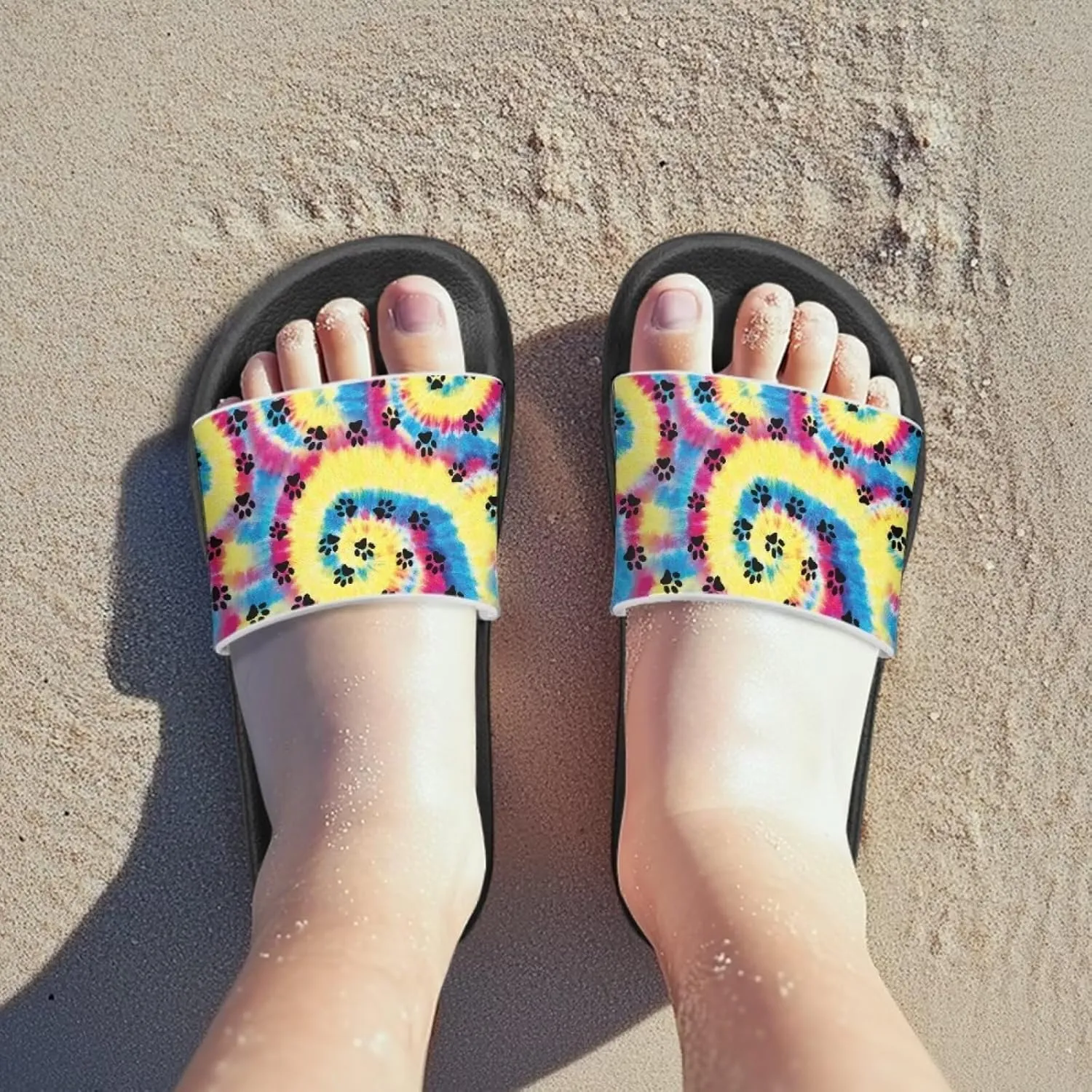 Toddler Boys Slides Sports Slides Sandals Water Shoes Casual Slippers Comfortable Beach Pool Shower Shoes Waterproof