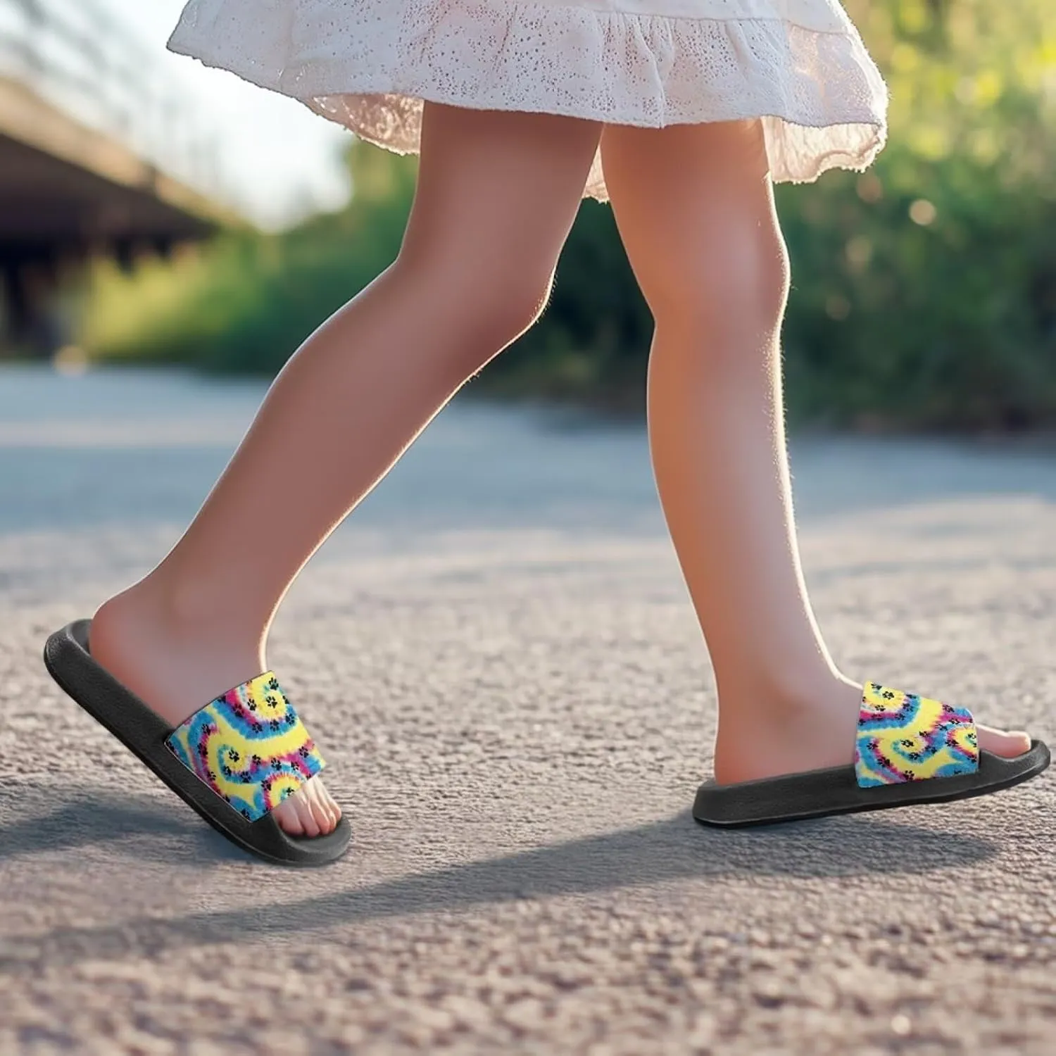 Toddler Boys Slides Sports Slides Sandals Water Shoes Casual Slippers Comfortable Beach Pool Shower Shoes Waterproof