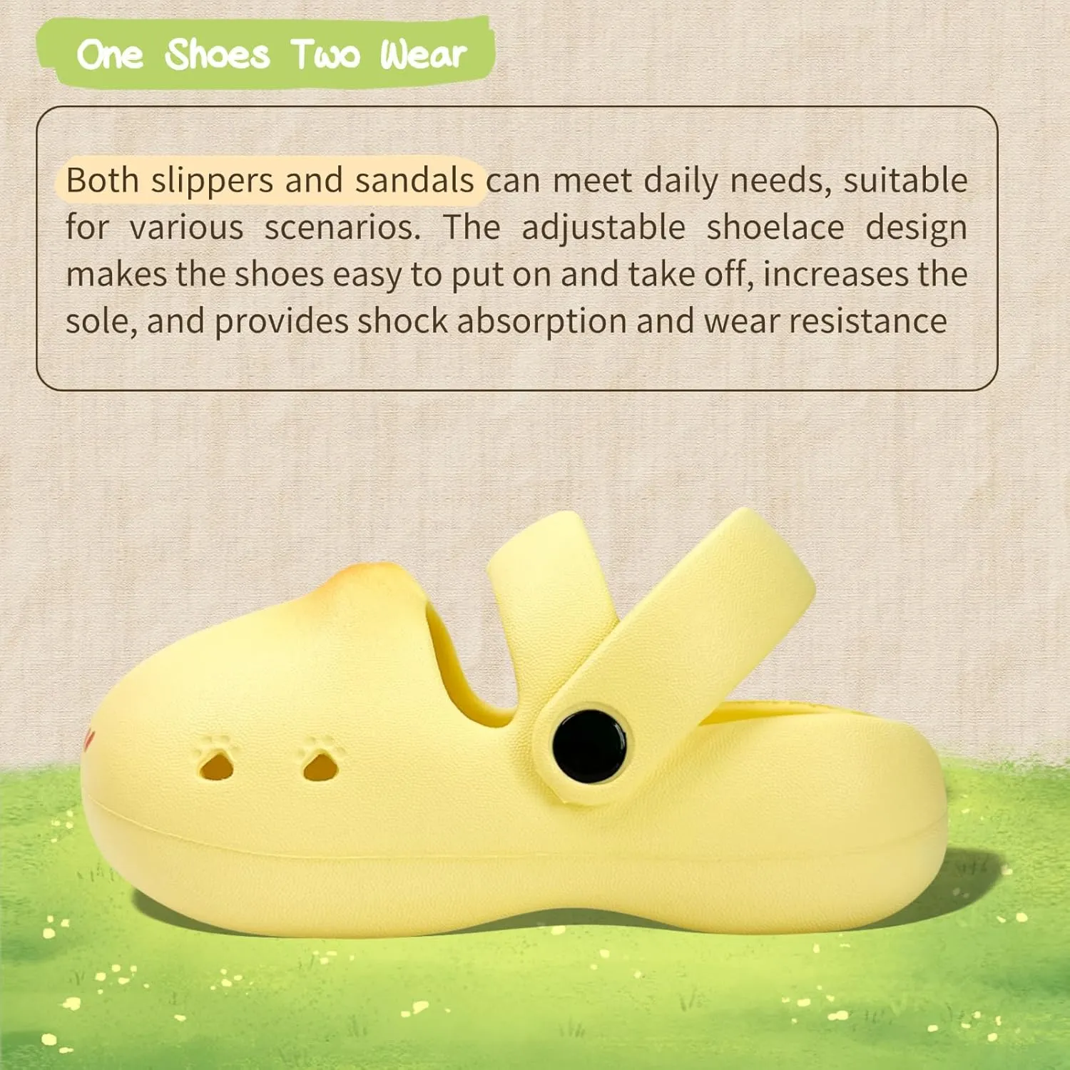 Toddler Little Girls Boys Clogs Cute Cartoon Garden Water Summer Sandals for Kids Slip-on Slides Slippers Indoor Outdoor Beach Pool Shoes