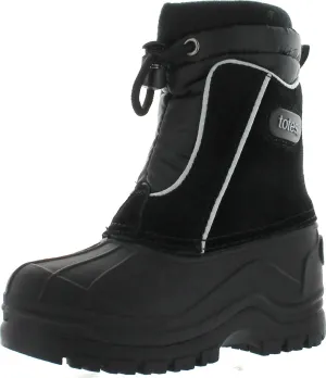 totes Kids Snow Drift Waterproof Winter Snow Boots,Black,10