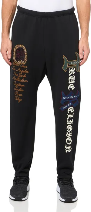 True Religion Men's Patch Embro Jogger