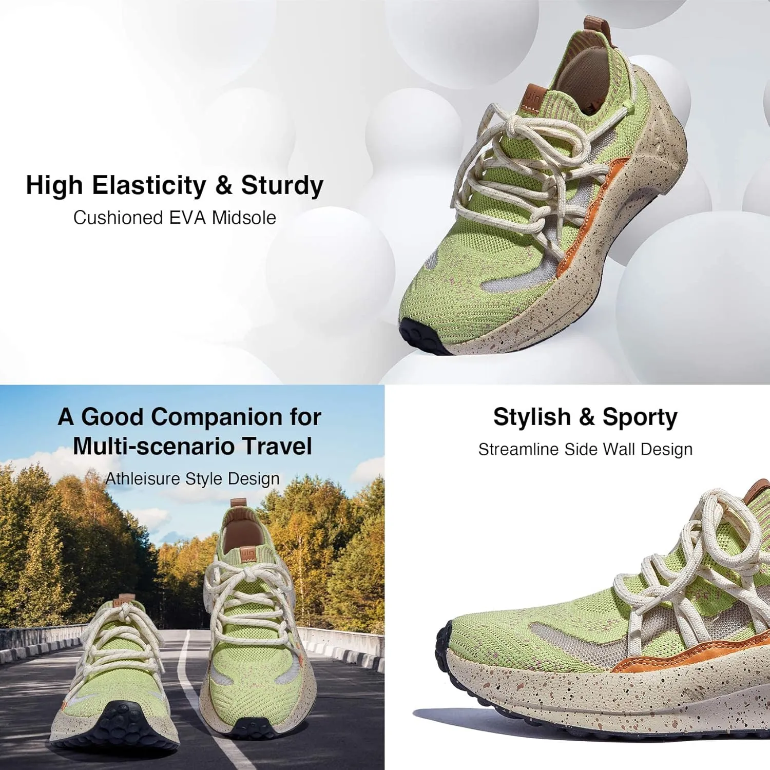 UIN Women's Retro Sneakers Lightweight Walking Casual Comfortable Art Painted Travel Shoes