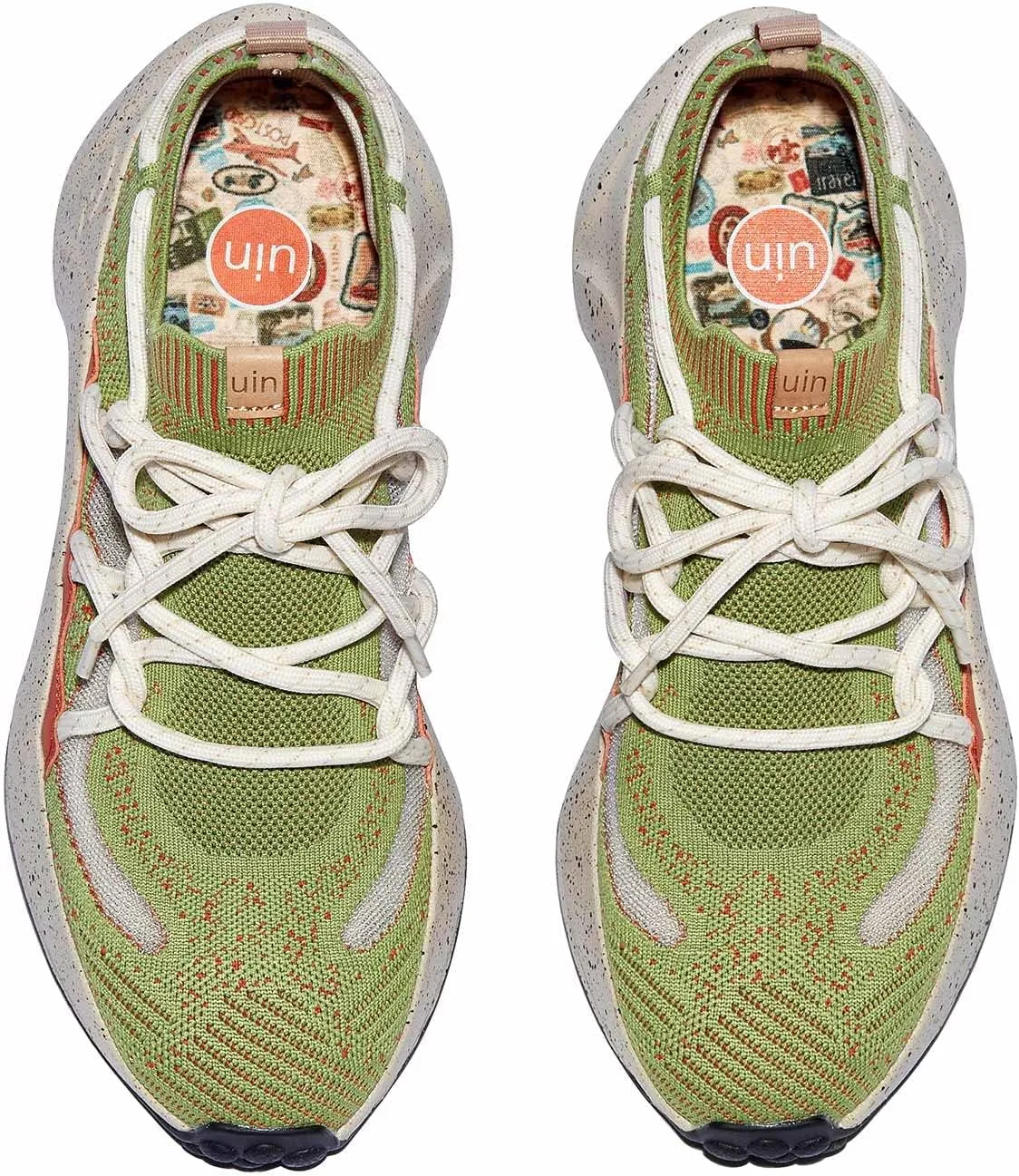 UIN Women's Retro Sneakers Lightweight Walking Casual Comfortable Art Painted Travel Shoes